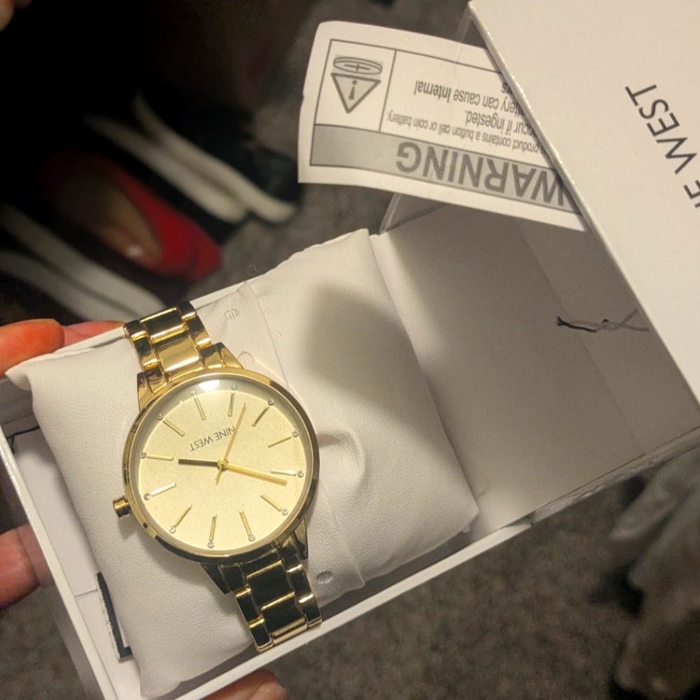 Nine West gold colored watch